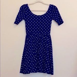 Navy Blue/white polka dots Dress